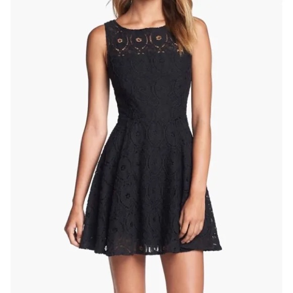 BB Dakota by Steve Madden Renley Lace Fit & Flare Minidress Nordstrom Excl Sz 12 - Picture 2 of 15